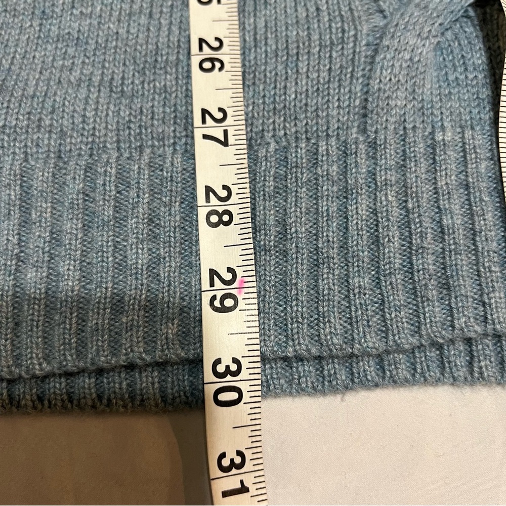 Garnet Hill 100% Cashmere Cable Knit Mock Neck Sweater - XL - Picture 8 of 9